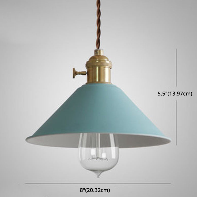 Modern Style Dining Room Pendant Lighting Metal Tapered Hanging Pendant Lamp