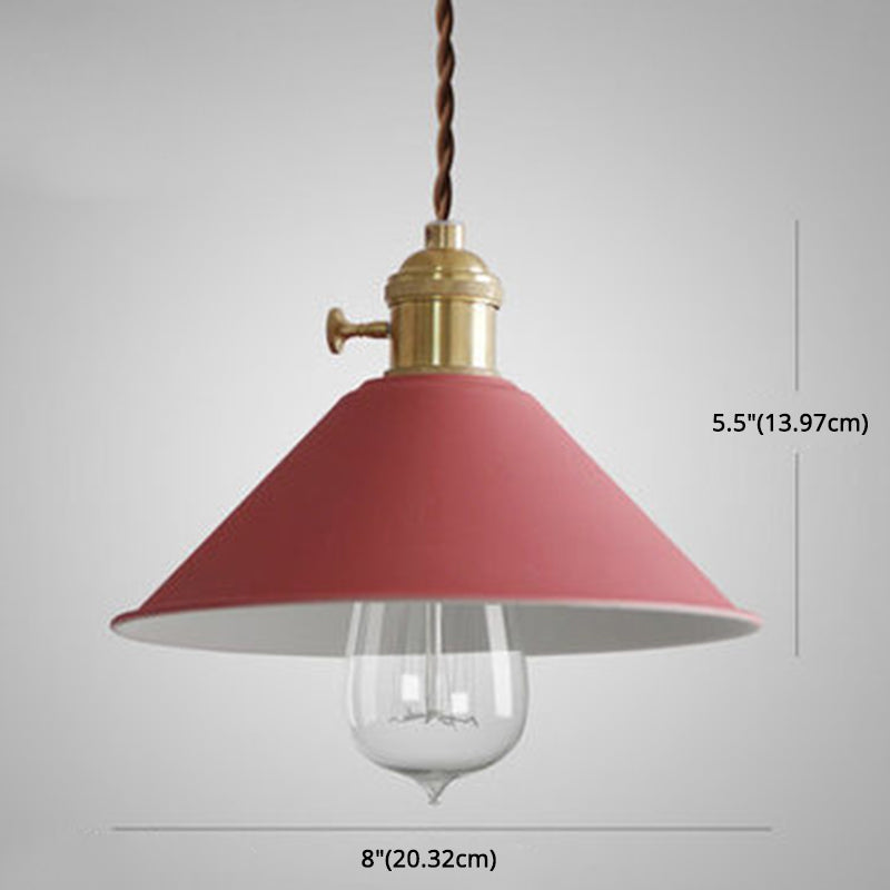 Modern Style Dining Room Pendant Lighting Metal Tapered Hanging Pendant Lamp