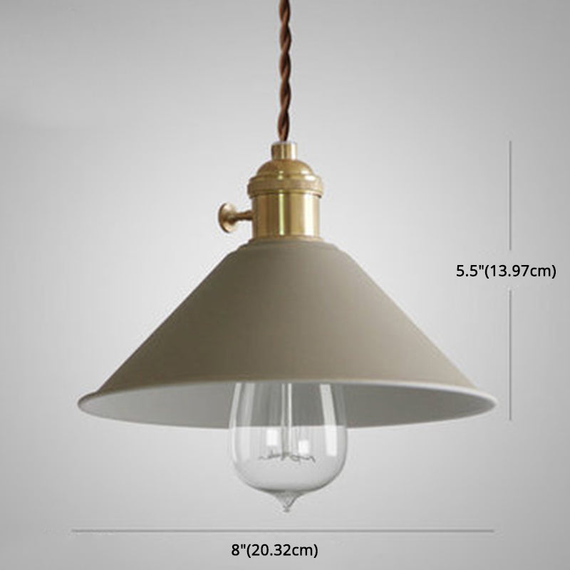 Modern Style Dining Room Pendant Lighting Metal Tapered Hanging Pendant Lamp