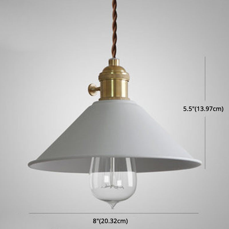 Modern Style Dining Room Pendant Lighting Metal Tapered Hanging Pendant Lamp