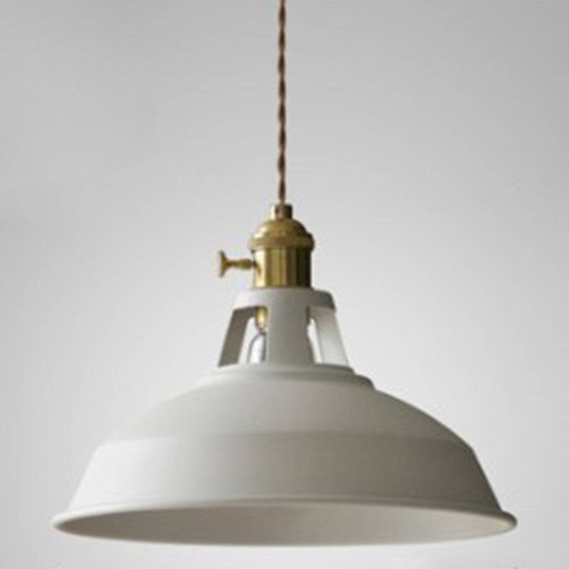 Kitchen Barn Metal Shade Pendant Lamp 1 Light Nordic Style Macaron Colored Hanging Lamp Clearhalo 'Ceiling Lights' 'Pendant Lights' 'Pendants' Lighting' 2612153