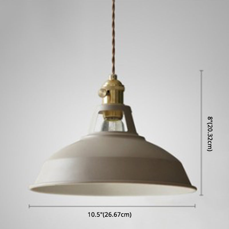 Taavita Metal Shade Pendant Lamp 1 Light Nordic Style Macaron Colored Hanging Light