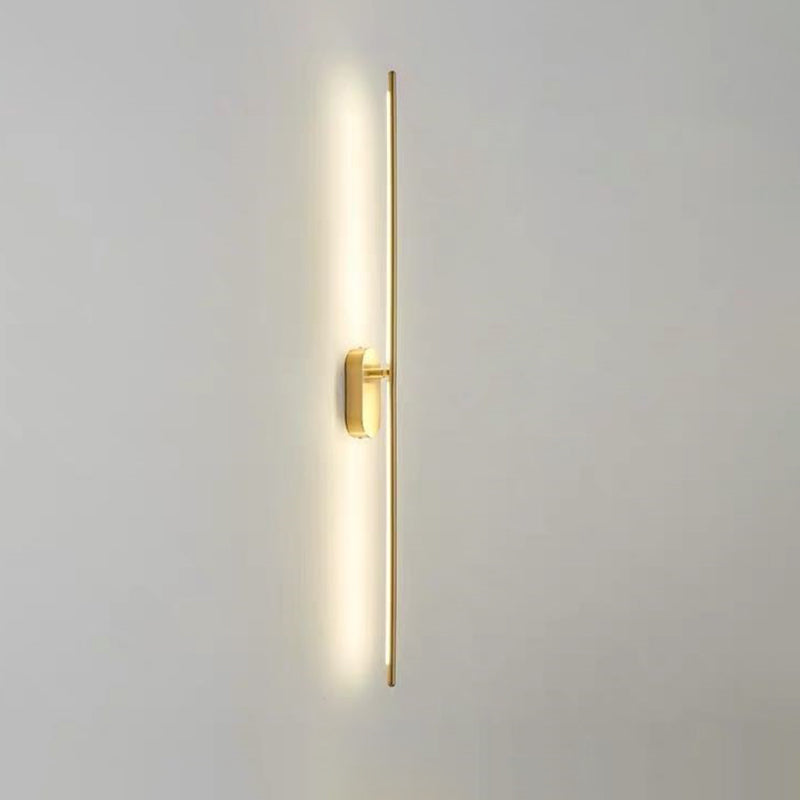 Linear Strip Wall Lighting Modern Metal Wall Mount Lamp for Bedroom Living Room Clearhalo 'Wall Lamps & Sconces' 'Wall Lights' Lighting' 2627526