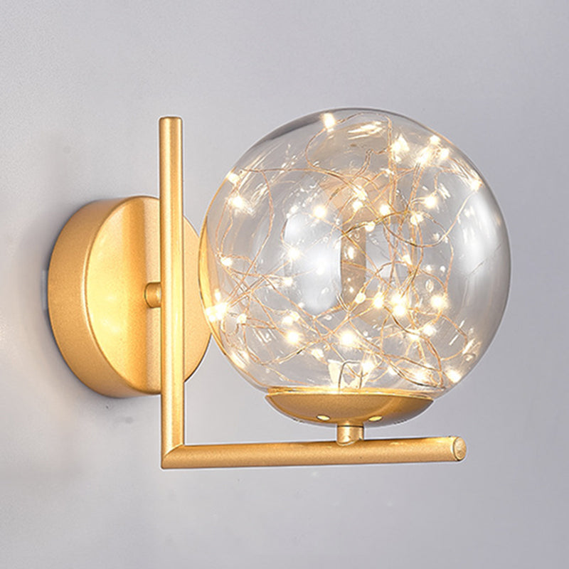 1 Head Ambient Lighting Wall Light Sconce Creative Star Light Wall Lamp for Bedroom Clearhalo 'Wall Lamps & Sconces' 'Wall Lights' Lighting' 2627704