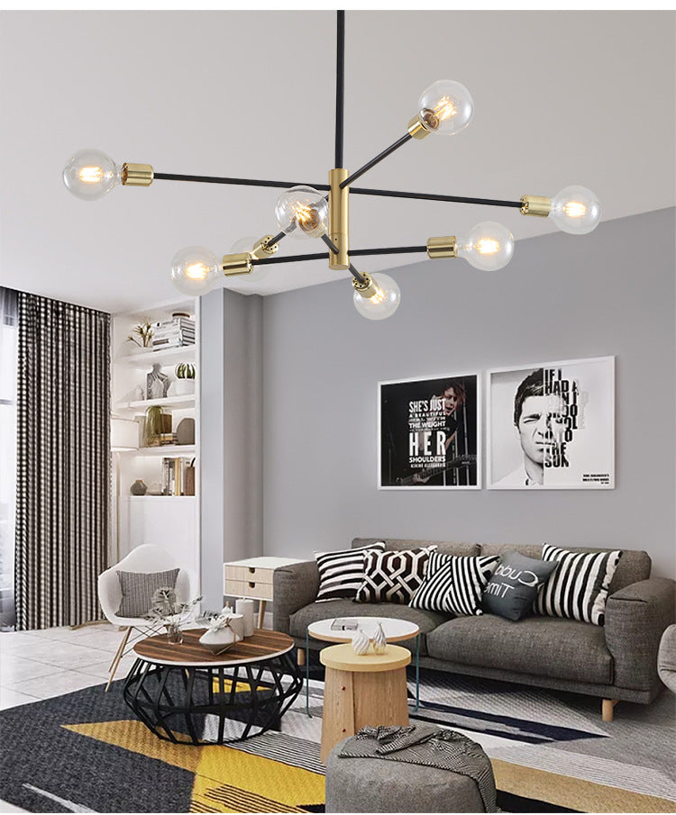 Taavita Modern Sphere Glass Molecular Chandelier Pendant Light Hanging for Living Room