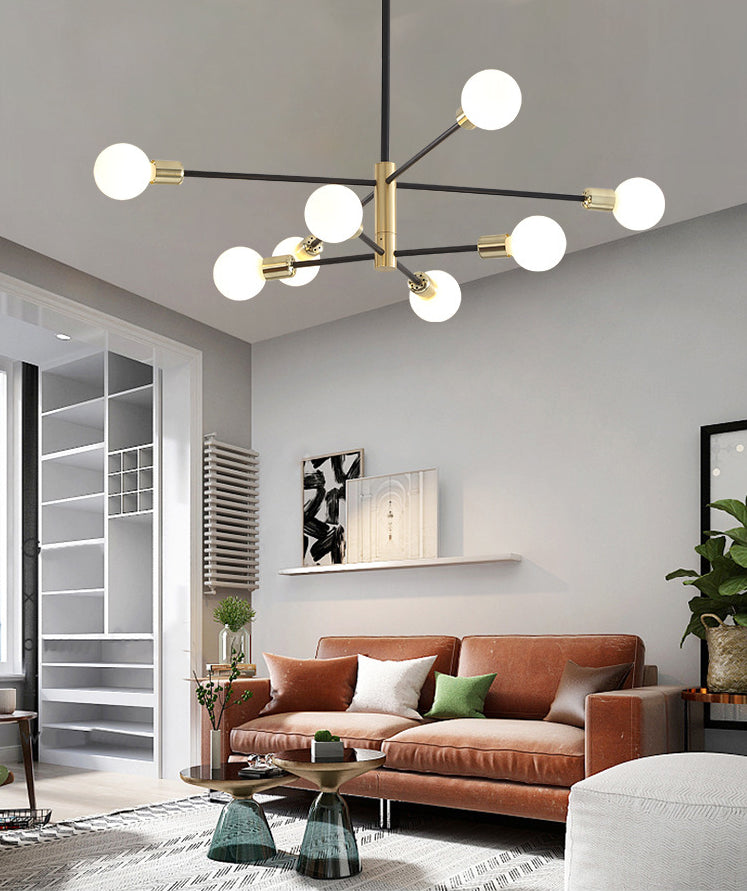 Taavita Modern Sphere Glass Molecular Chandelier Pendant Light Hanging for Living Room