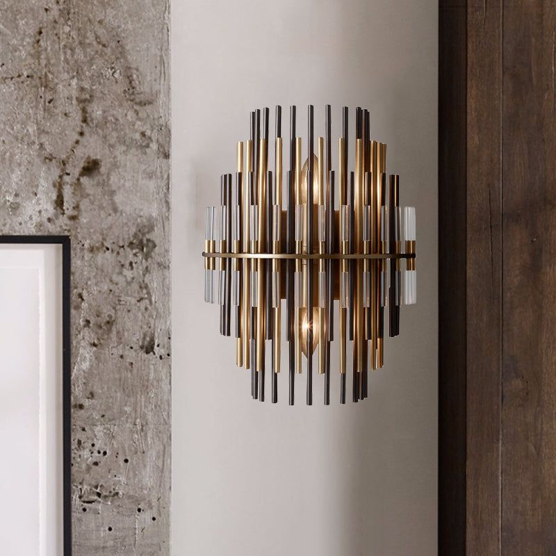 Taavita - Stage Tube-Shaped Wall Lamp Retro Metallic 1 Light Wall Light Lighting for Interiors