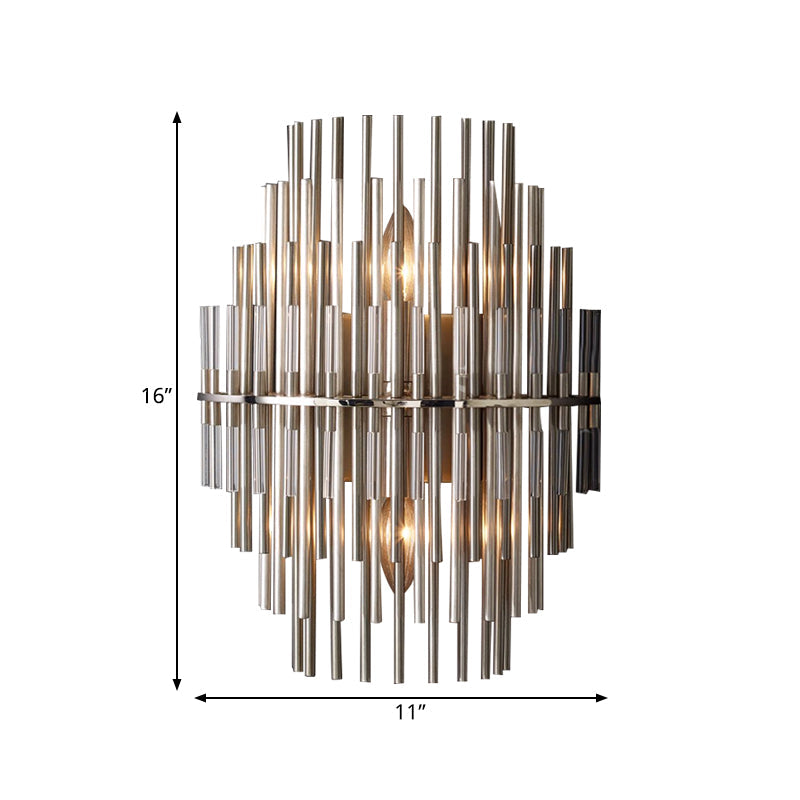 Taavita - Stage Tube-Shaped Wall Lamp Retro Metallic 1 Light Wall Light Lighting for Interiors