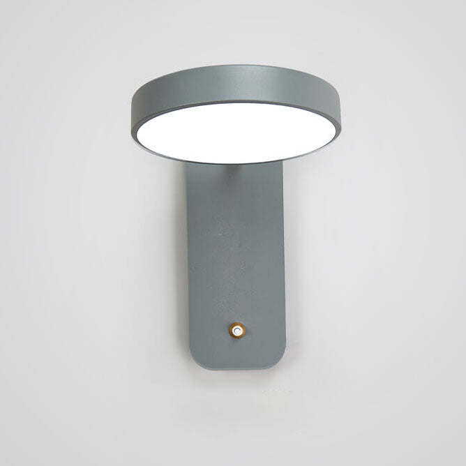 Taavita Simple Round Swivel LED Wall Lamp with Switch