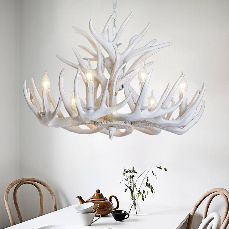 Taavita Antler Chandelier Light Rustic Resin 21.5" / 25.5" / 27.5" Wide - 9 12 Lights