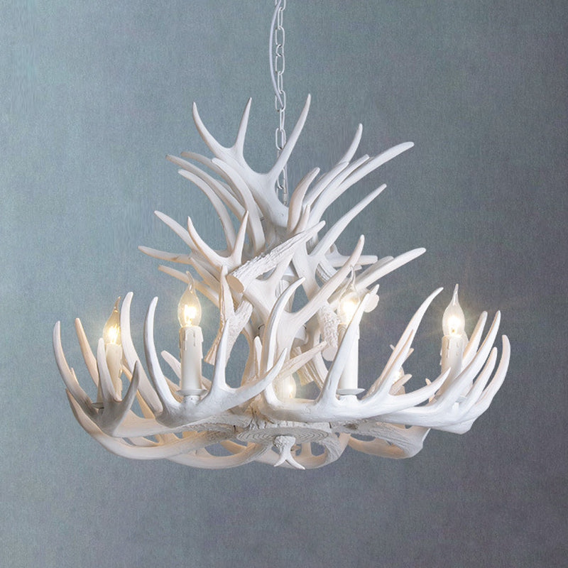 Taavita Antler Chandelier Light Rustic Resin 21.5" / 25.5" / 27.5" Wide - 9 12 Lights