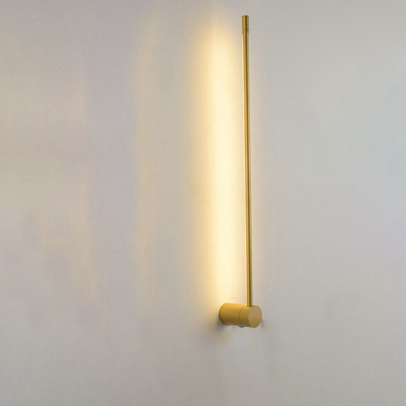 Modern Minimalist Aluminum LED Wall Light Lamp in Straight Line for Living Room