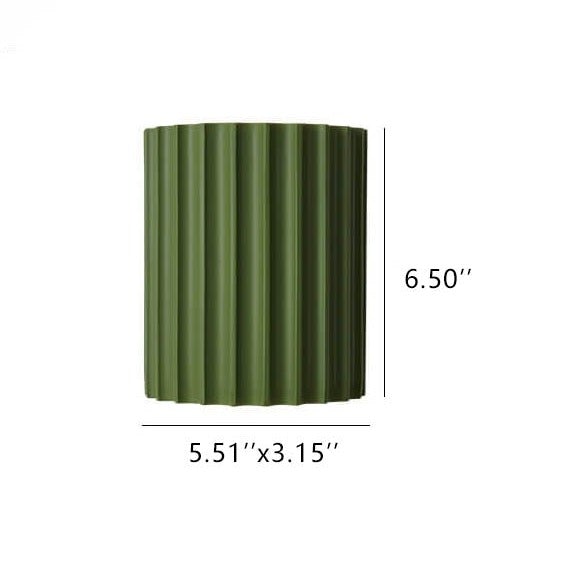 Taavita Resin Striped Half Cylinder 1-Light Wall Lamp