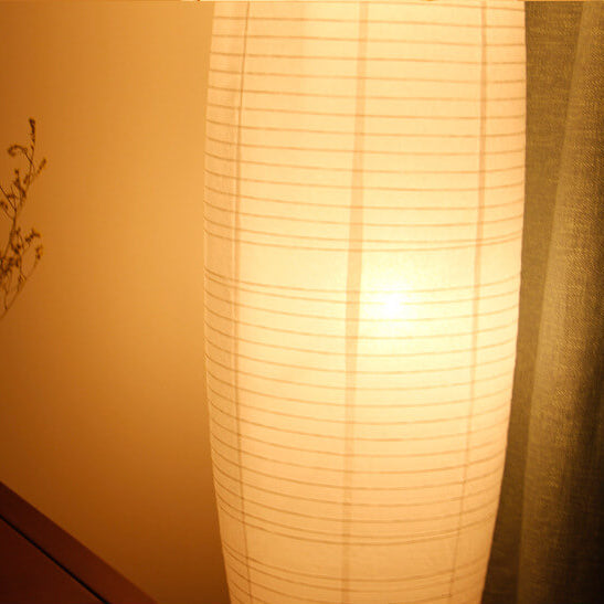 Taavita Minimalistic 2-Light Floor Lamp Made of Rice Paper