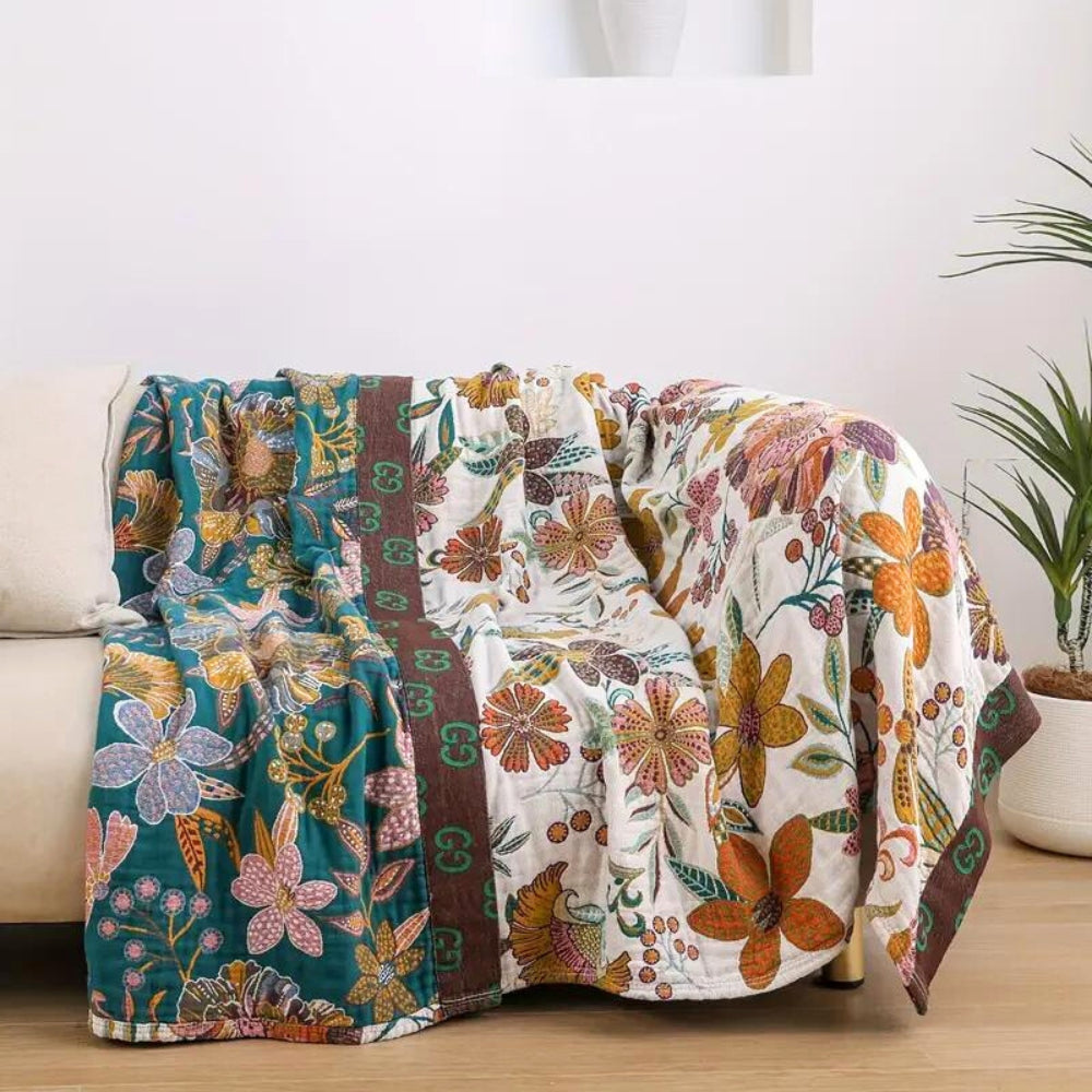 Taavita Floral Charm Blanket Throw