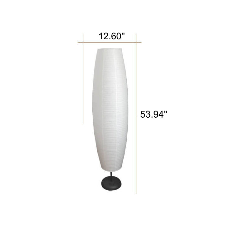 Taavita Minimalistic 2-Light Floor Lamp Made of Rice Paper