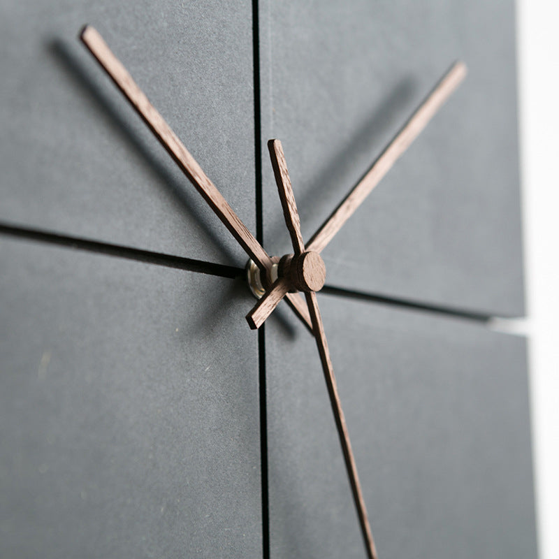 Taavita Concrete Wall Clock Series: Eco-Friendly MDF & Walnut Hands