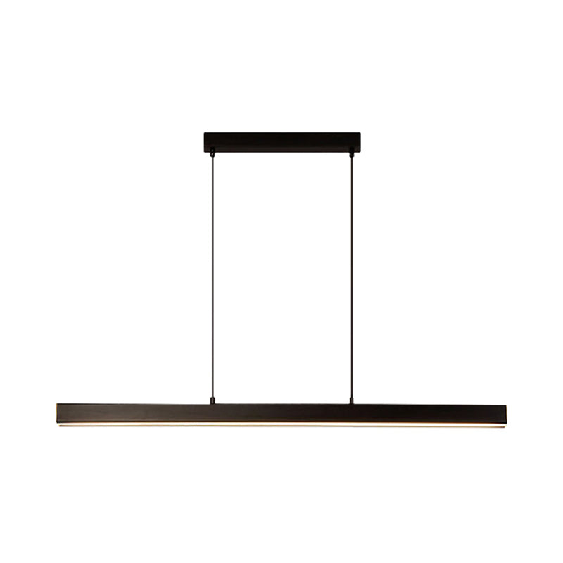 Taavita LED Acrylic Pendant Light over Island - Black Ceiling Light Bar, 23.5"/31.5"/39" Wide