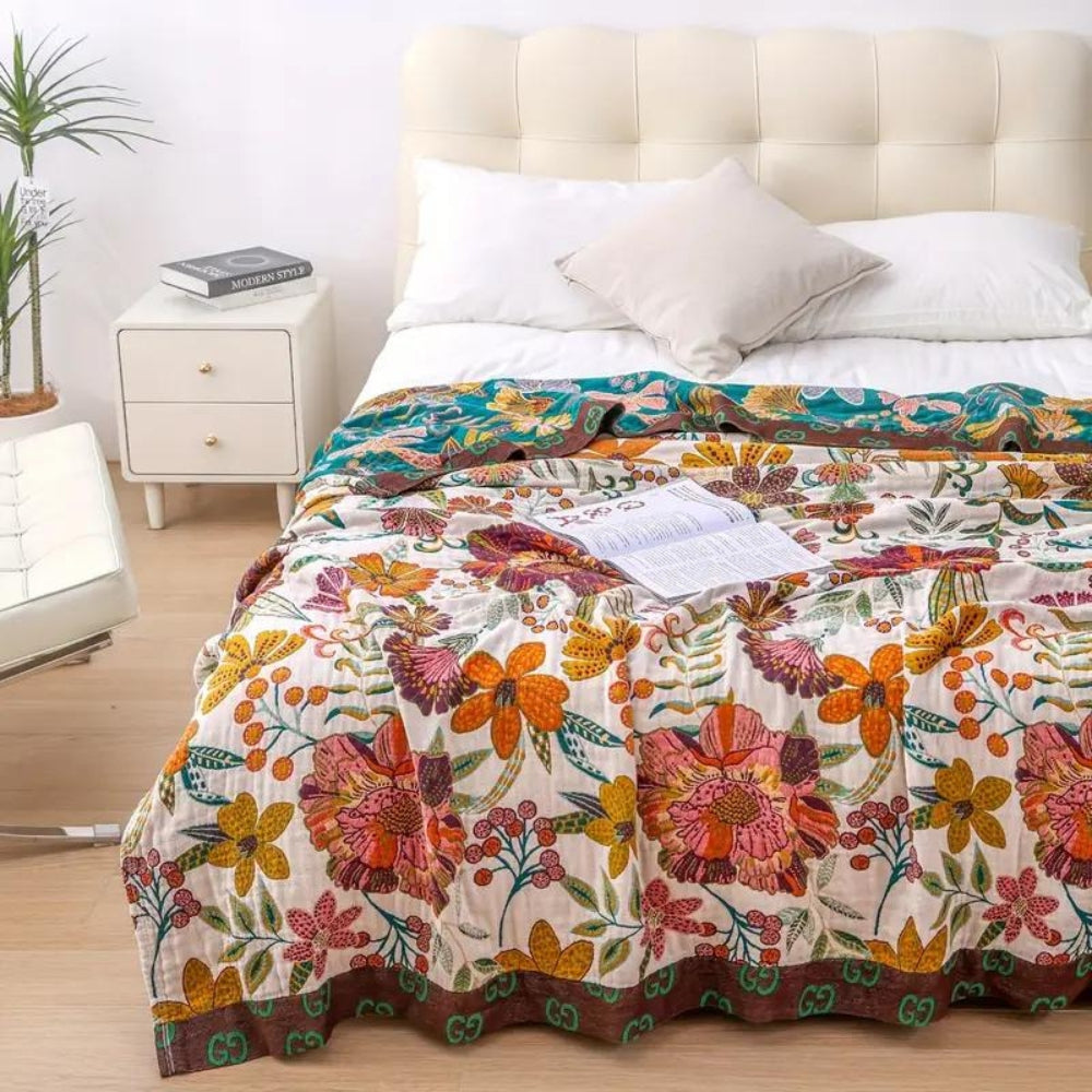 Taavita Floral Charm Blanket Throw