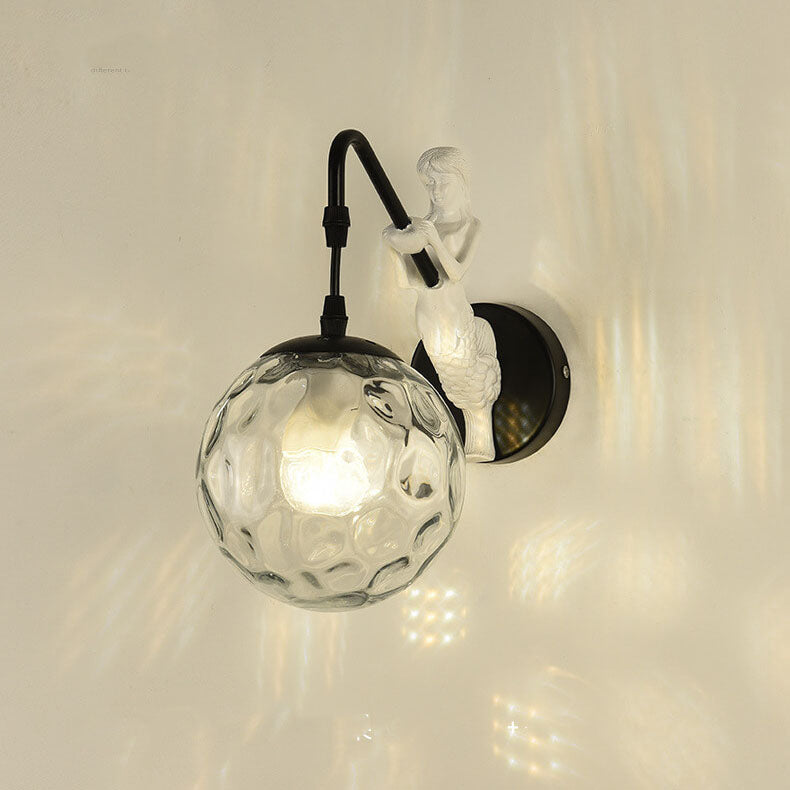 Vintage Rustic Taavita Ball 1-Light Wall Lamp & Light