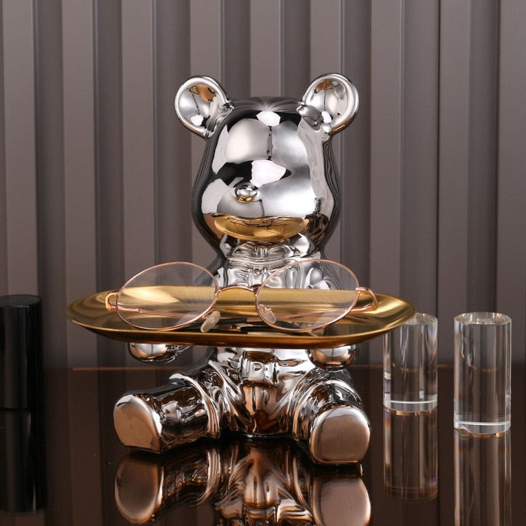 Taavita - Multifunctional Piggy Bank & Bear Shelf for Coins and Bills