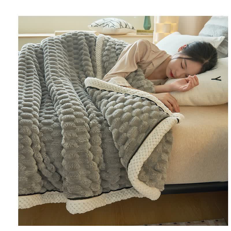 Soft Coral Fleece Blanket