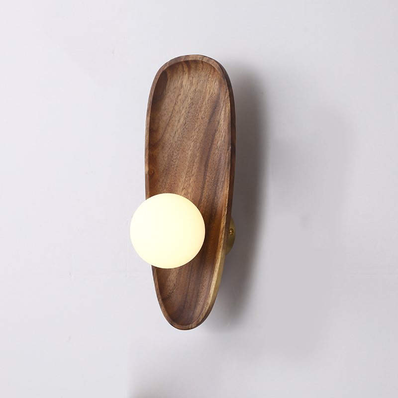 Taavita Natural Wooden Wall-Mounted Lamp