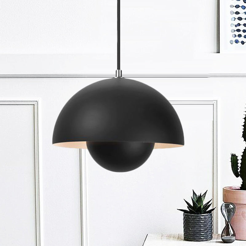 Pendant Metal Light with Dome Shade for Nordic Hanging Ceiling Light in the Dining Room – Modern Mid-Century