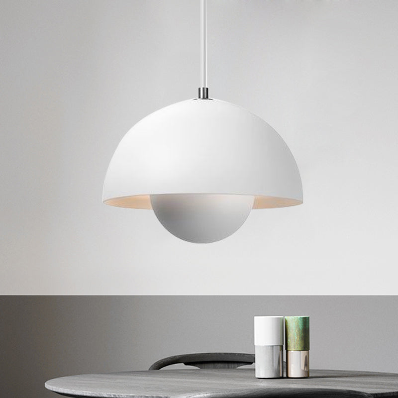 Pendant Metal Light with Dome Shade for Nordic Hanging Ceiling Light in the Dining Room – Modern Mid-Century