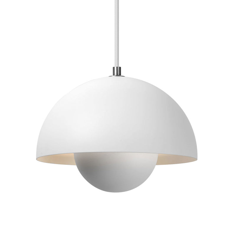 Pendant Metal Light with Dome Shade for Nordic Hanging Ceiling Light in the Dining Room – Modern Mid-Century