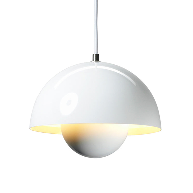 Pendant Metal Light with Dome Shade for Nordic Hanging Ceiling Light in the Dining Room – Modern Mid-Century