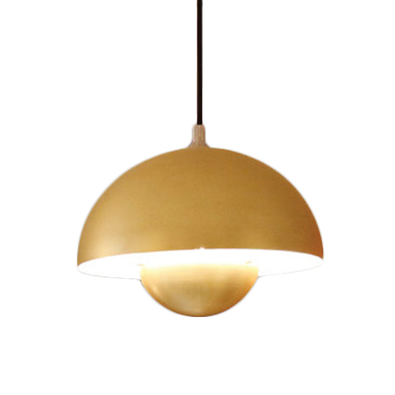 Pendant Metal Light with Dome Shade for Nordic Hanging Ceiling Light in the Dining Room – Modern Mid-Century