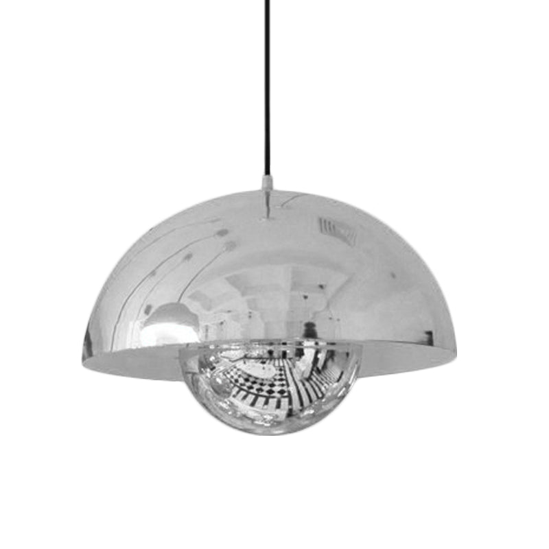 Pendant Metal Light with Dome Shade for Nordic Hanging Ceiling Light in the Dining Room – Modern Mid-Century