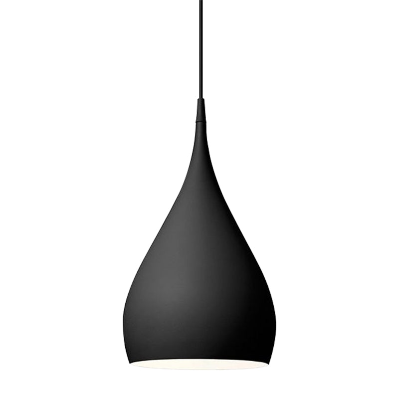 6.5" Wide Modern Metal Teardrop Pendant Light 1 Bright Taavita Hanging Light