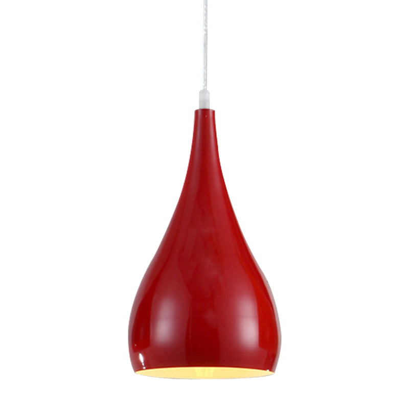 6.5" Wide Modern Metal Teardrop Pendant Light 1 Bright Taavita Hanging Light