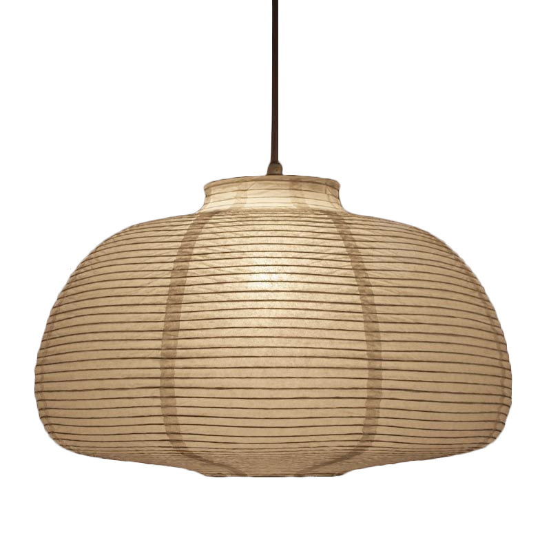 8.5" / 11.5" / 16.5" Wide White Lantern Pendant Traditional Paper Hanging Lamp - 1 Light Fixture by Taavita