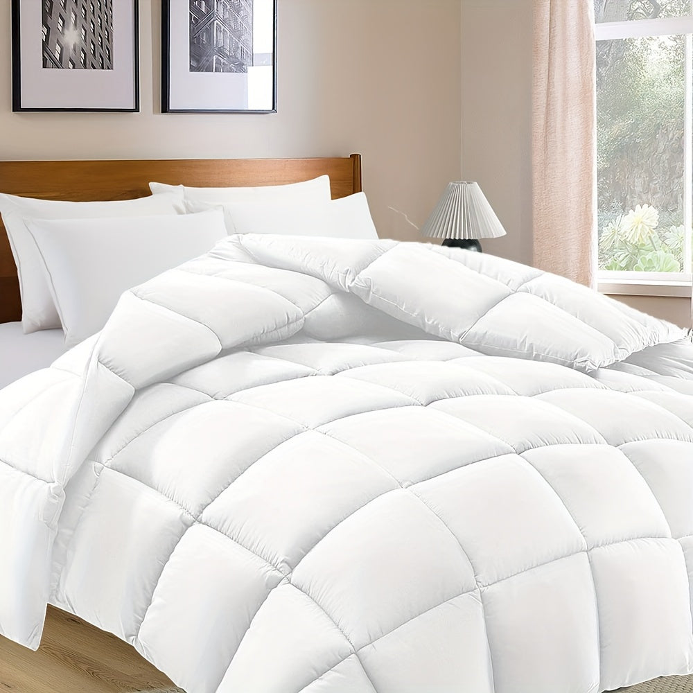 Taavita Ultra-Light Solid Color Polyester Blanket – Square Bedspread for All Seasons