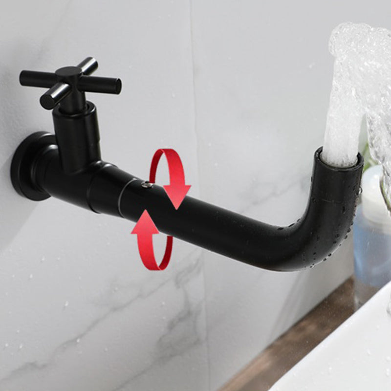 Modern 1-Handle Wall Mounted Bathroom Sink Faucet 1 Hole Bathroom Faucet