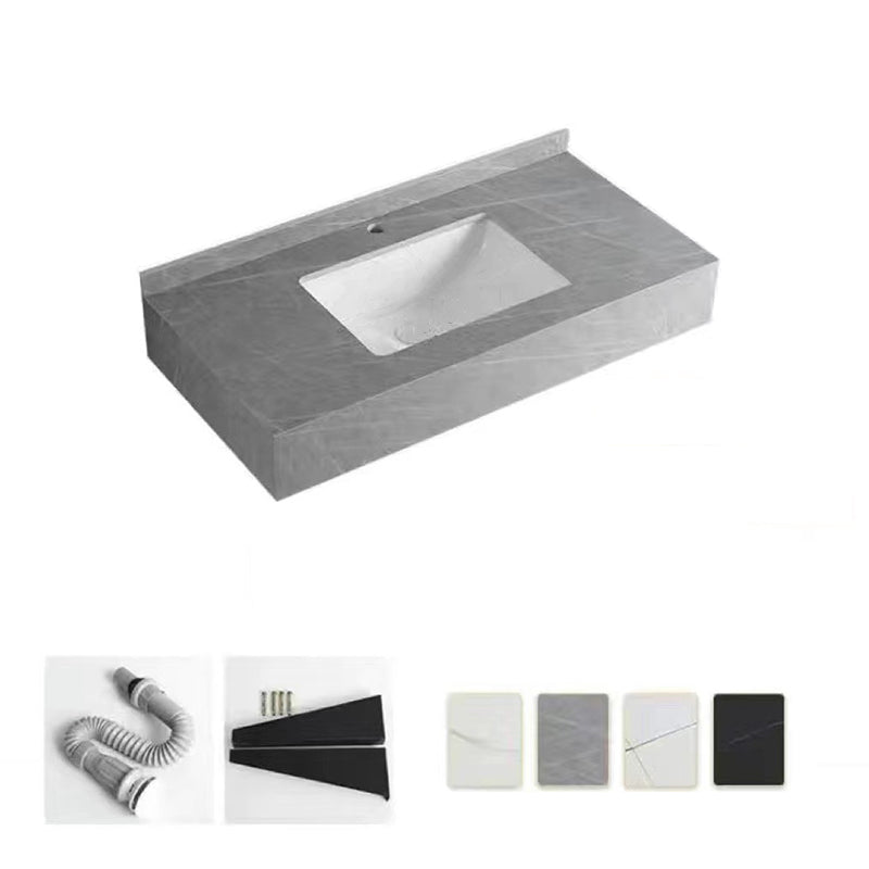 Taavita Bathroom Vanity Made of Stone, Modern, Space-Saving Vanity for the Bathroom, Undermount Sinks, Durable and Stylish.