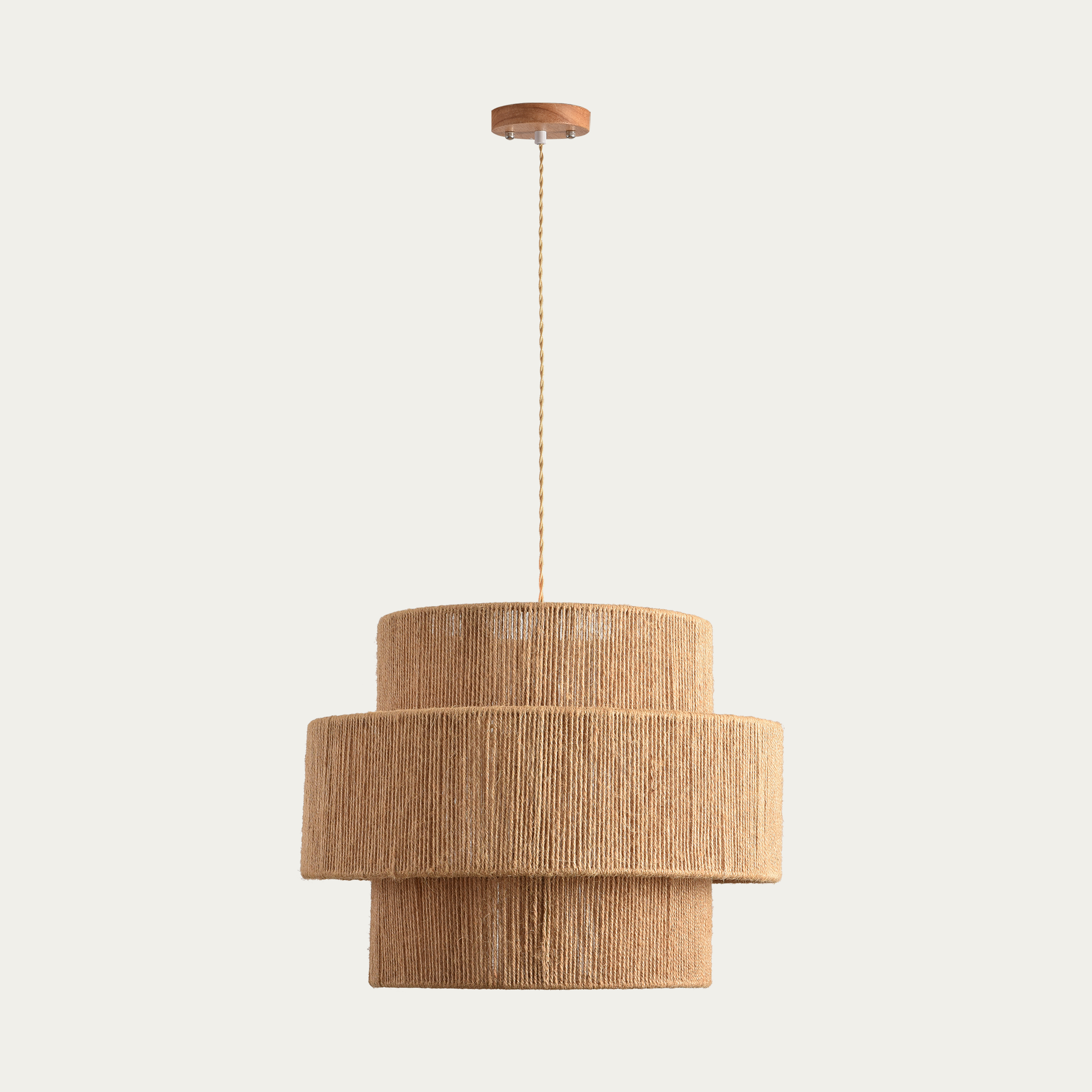 Taavita Three-Layered Rope Pendant Light