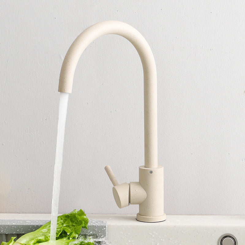 Modern 1-Handle Bar Faucet with Supply Lines Kitchen Faucet in Black Clearhalo 'Home Improvement' 'home_improvement' 'home_improvement_kitchen_faucets' 'Kitchen Faucets' 'Kitchen Remodel & Kitchen Fixtures' 'Kitchen Sinks & Faucet Components' 'kitchen_faucets' 6585266