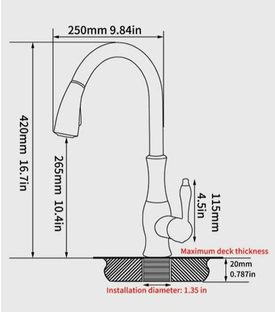 Taavita - Retractable Kitchen Faucet