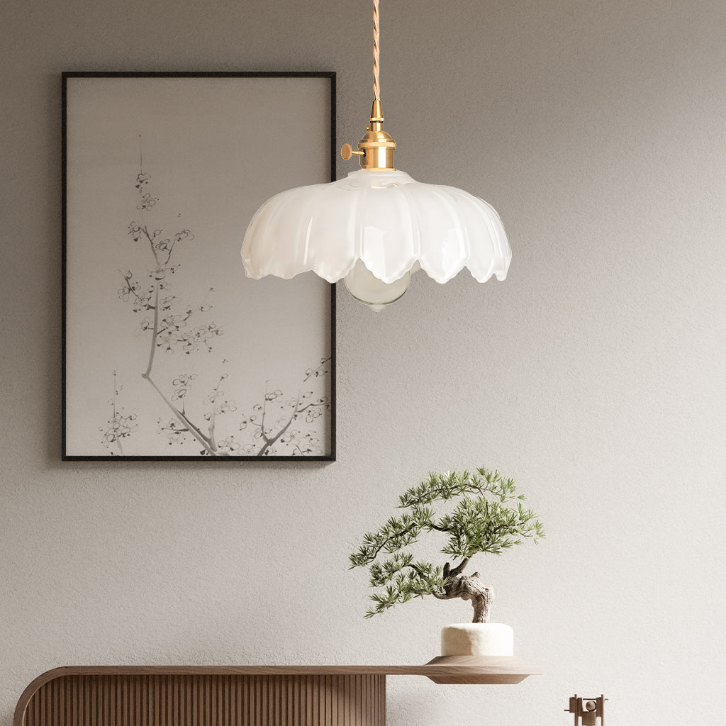 Taavita Rustic Tulip Glass Pendant Light