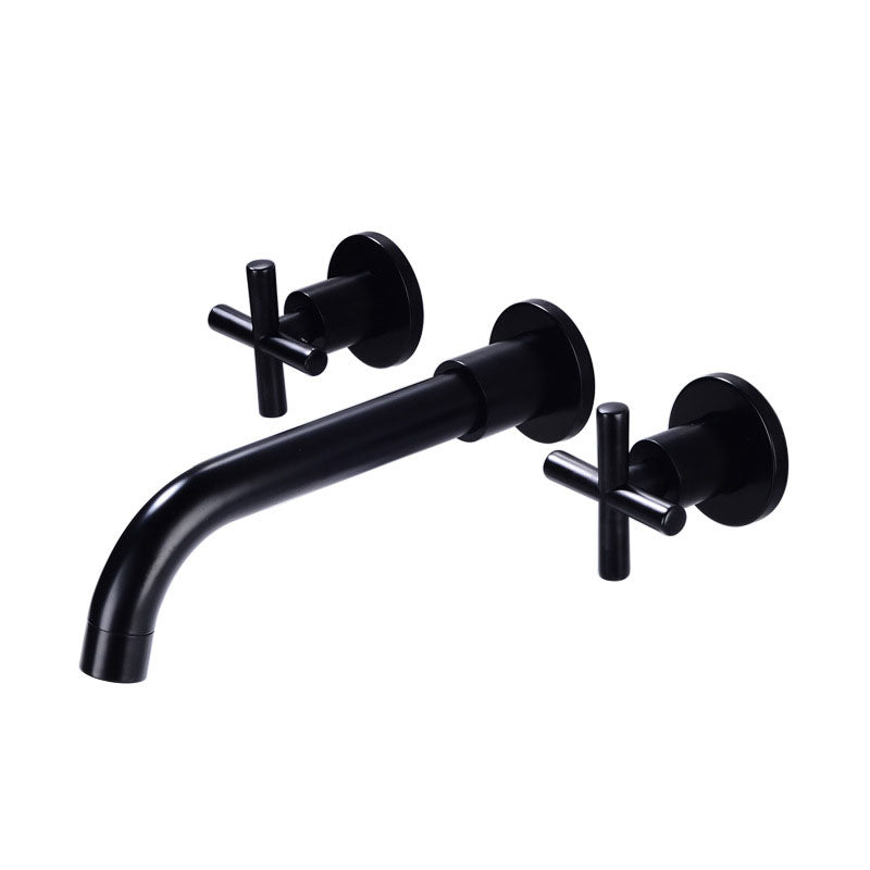 Taavita Modern Bathroom Wall Mounted Faucet with Rotating Handle for Bathtub