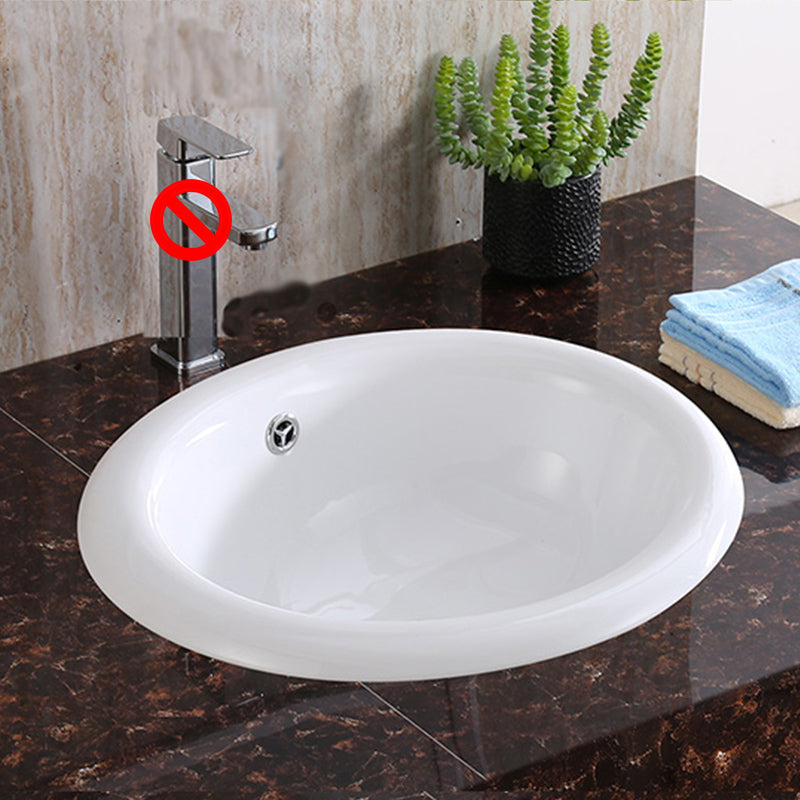 Traditional Drop-in Bathroom Sink Oval Porcelain with Faucet Basin Sink Clearhalo 'Bathroom Remodel & Bathroom Fixtures' 'Bathroom Sinks & Faucet Components' 'Bathroom Sinks' 'bathroom_sink' 'Home Improvement' 'home_improvement' 'home_improvement_bathroom_sink' 1200x1200_6d24f609-80bc-4d74-89df-955a988f8813