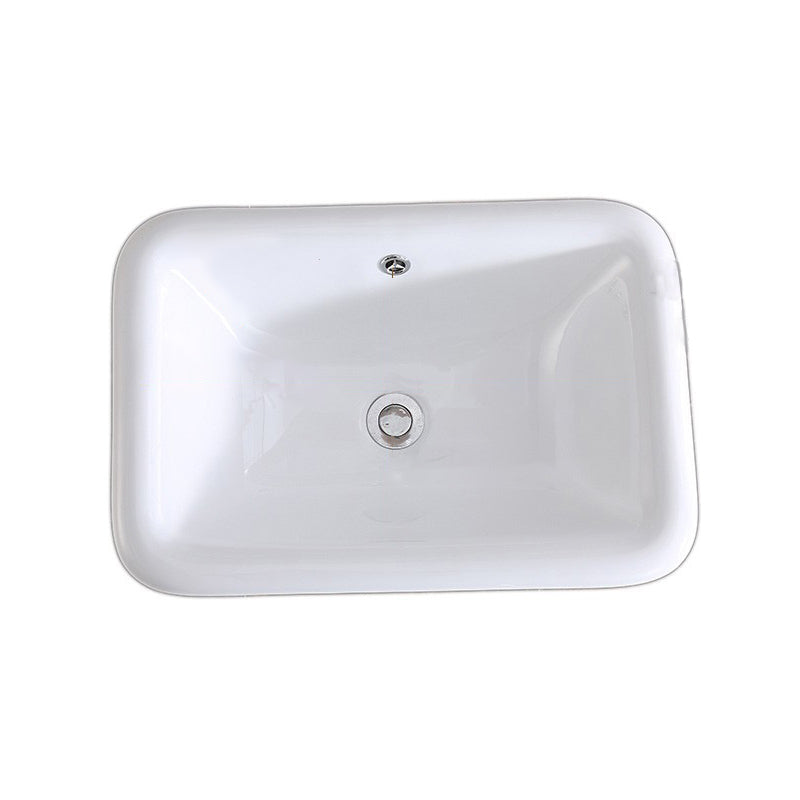 Traditional Drop-in Bathroom Sink Oval Porcelain with Faucet Basin Sink Clearhalo 'Bathroom Remodel & Bathroom Fixtures' 'Bathroom Sinks & Faucet Components' 'Bathroom Sinks' 'bathroom_sink' 'Home Improvement' 'home_improvement' 'home_improvement_bathroom_sink' 1200x1200_fcdafda9-aff2-4047-bba0-ffb353e513ea