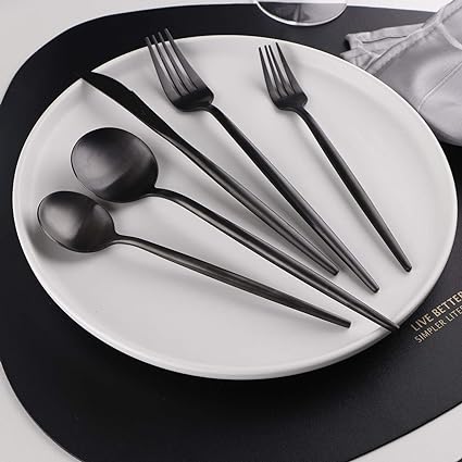 36 Piece Taavita Minimalist Stainless Steel Cutlery Set