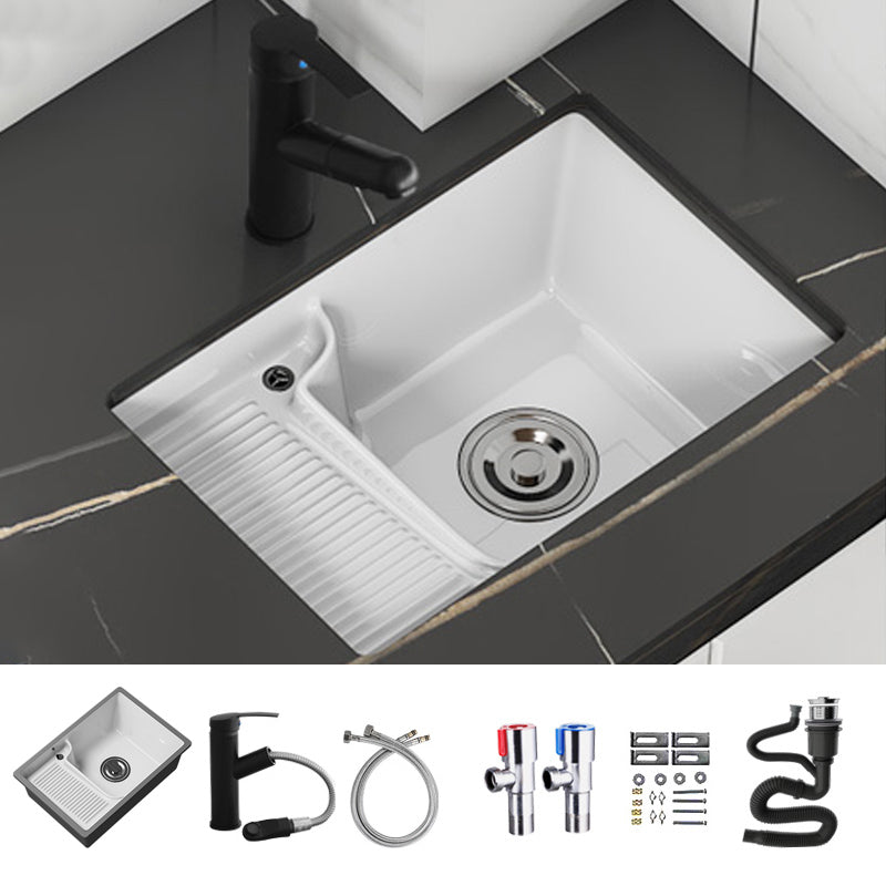 Classic Porcelain Bathroom Sink Rectangular Trough Sink with Washboard Clearhalo 'Bathroom Remodel & Bathroom Fixtures' 'Bathroom Sinks & Faucet Components' 'Bathroom Sinks' 'bathroom_sink' 'Home Improvement' 'home_improvement' 'home_improvement_bathroom_sink' 1200x1200_d16d3b21-a53c-40fa-840b-bbd5a4f94fed