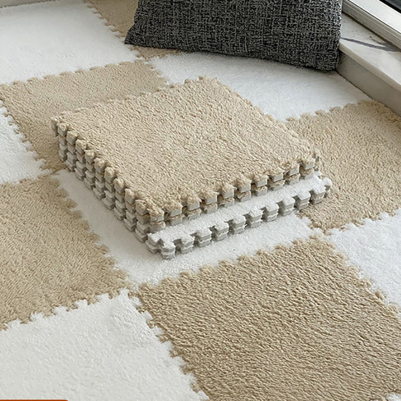 Taavita Modern Carpet Tiles with Level Loop, Interlocking Square Bedroom Carpet Tiles