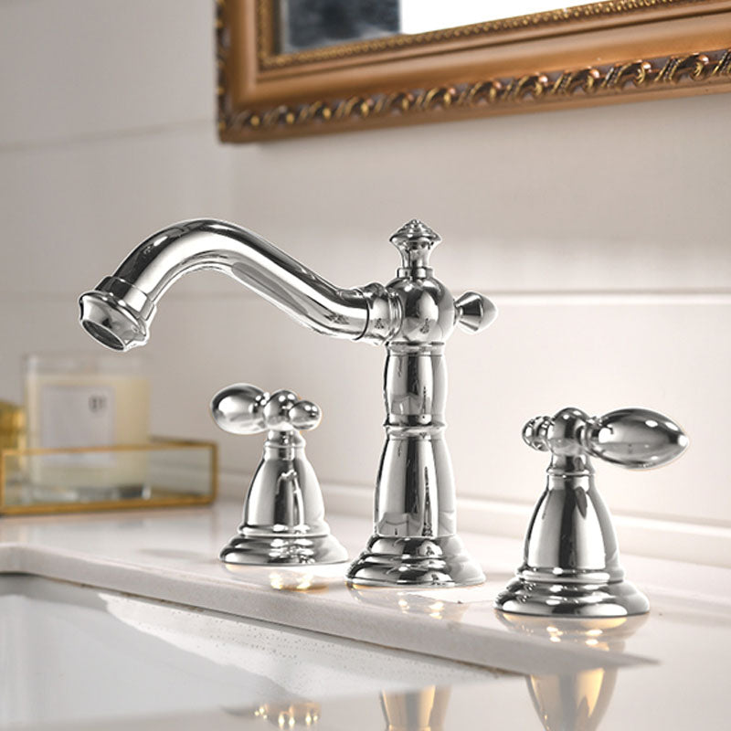 Traditional Roman Tub Faucet Set Copper Fixed Deck-Mount with Handles Clearhalo 'Bathroom Remodel & Bathroom Fixtures' 'Bathtub Faucets' 'bathtub_faucets' 'Home Improvement' 'home_improvement' 'home_improvement_bathtub_faucets' 7274747